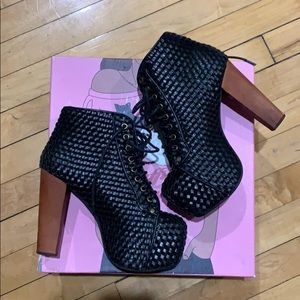 Jeffery Campbell woven lita boots